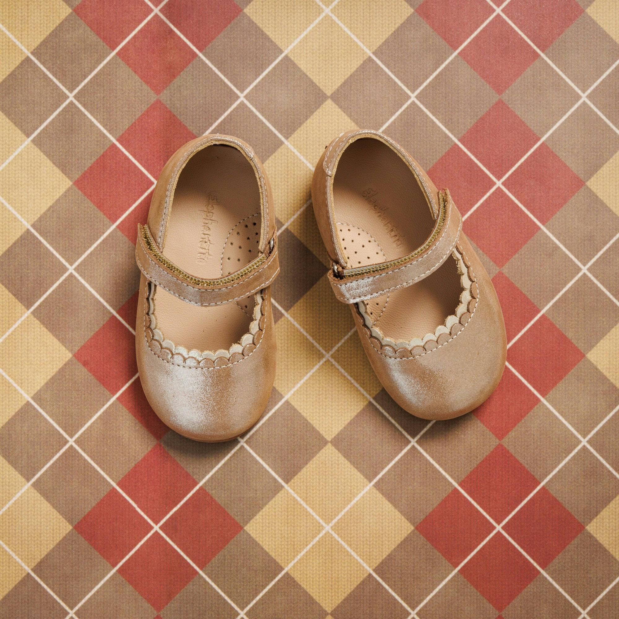 Toddler Aria Ballet Flat | Blush Leather