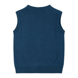 Infant Boys 4-Piece Vest Set | Navy & Khaki Plaid
