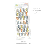 Train Engines • Peel-and-Stick Wall Decals
