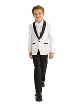 White Moustache Shawl Lapel Tuxedo Set