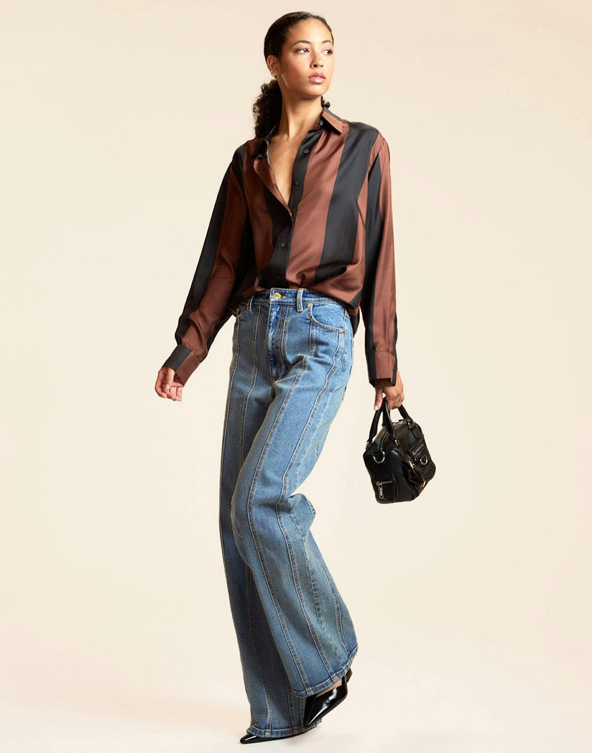 Collectible Stripe Silk Shirt