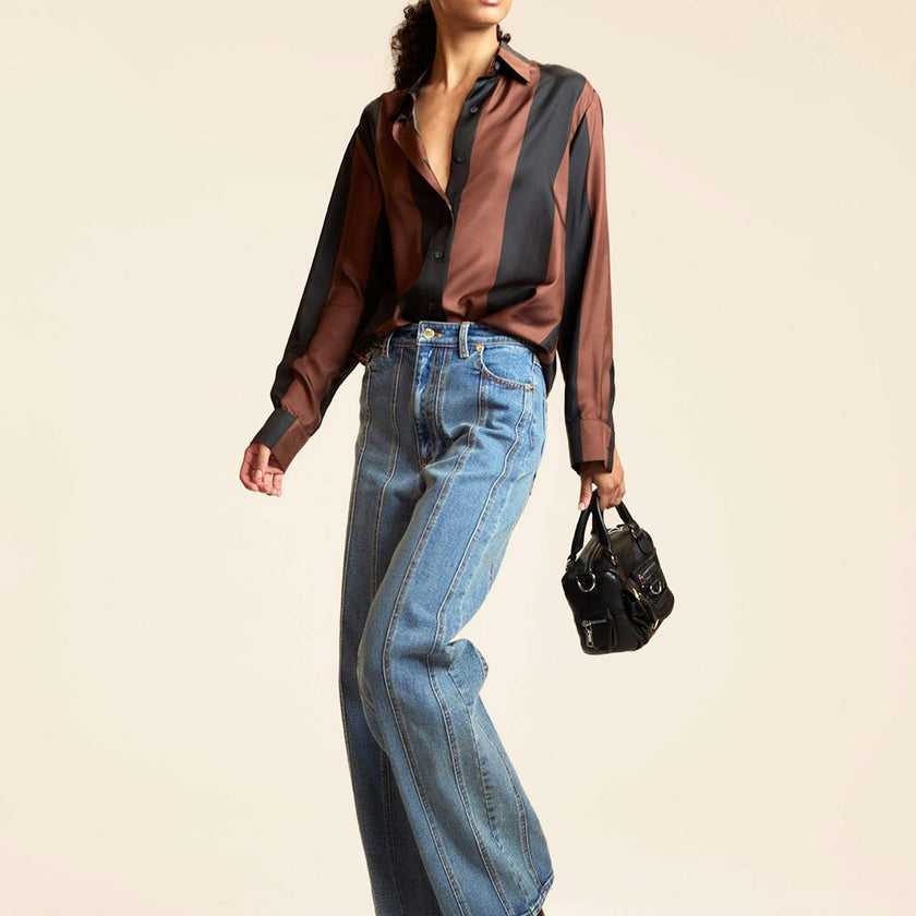 Collectible Stripe Silk Shirt