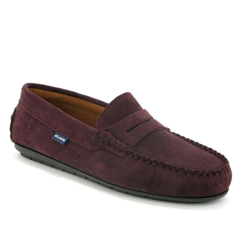 032 Walkers - burgundy suede