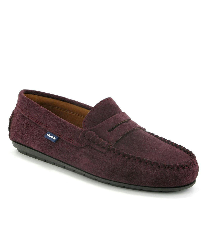 032 Walkers - burgundy suede