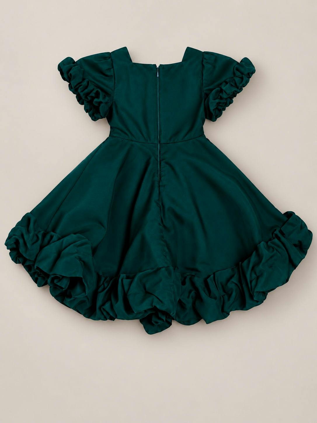 Mini Kendy Dress in Emerald