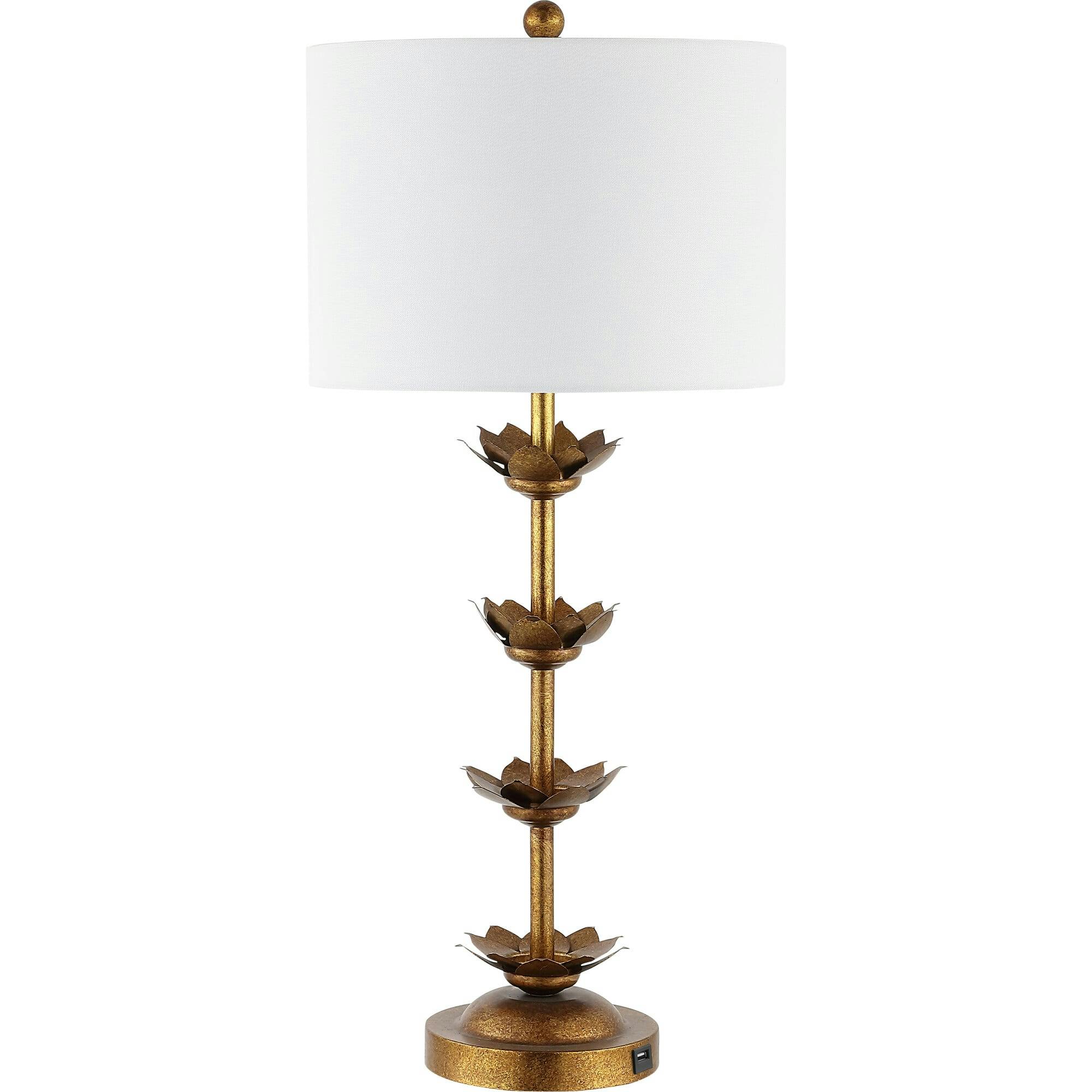 Lani Leaf Table Lamps with USB Port