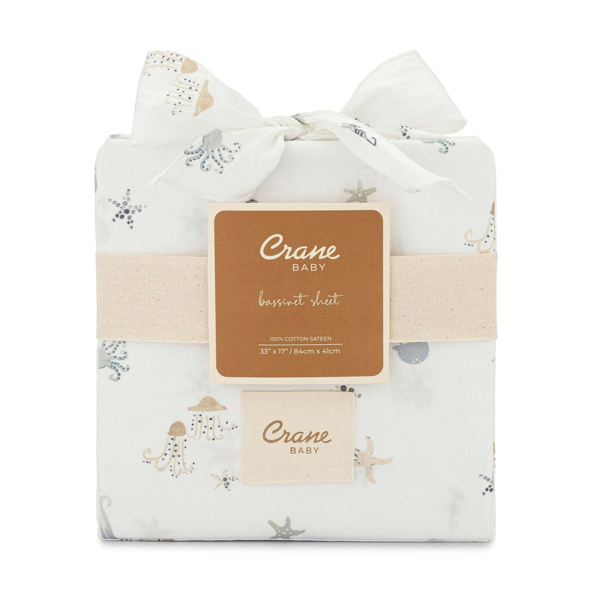 Cove Sea Life Cotton Bassinet Sheet