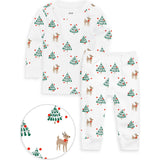 The Organic Long Sleeve Pajama Set [Tinsel Trees]