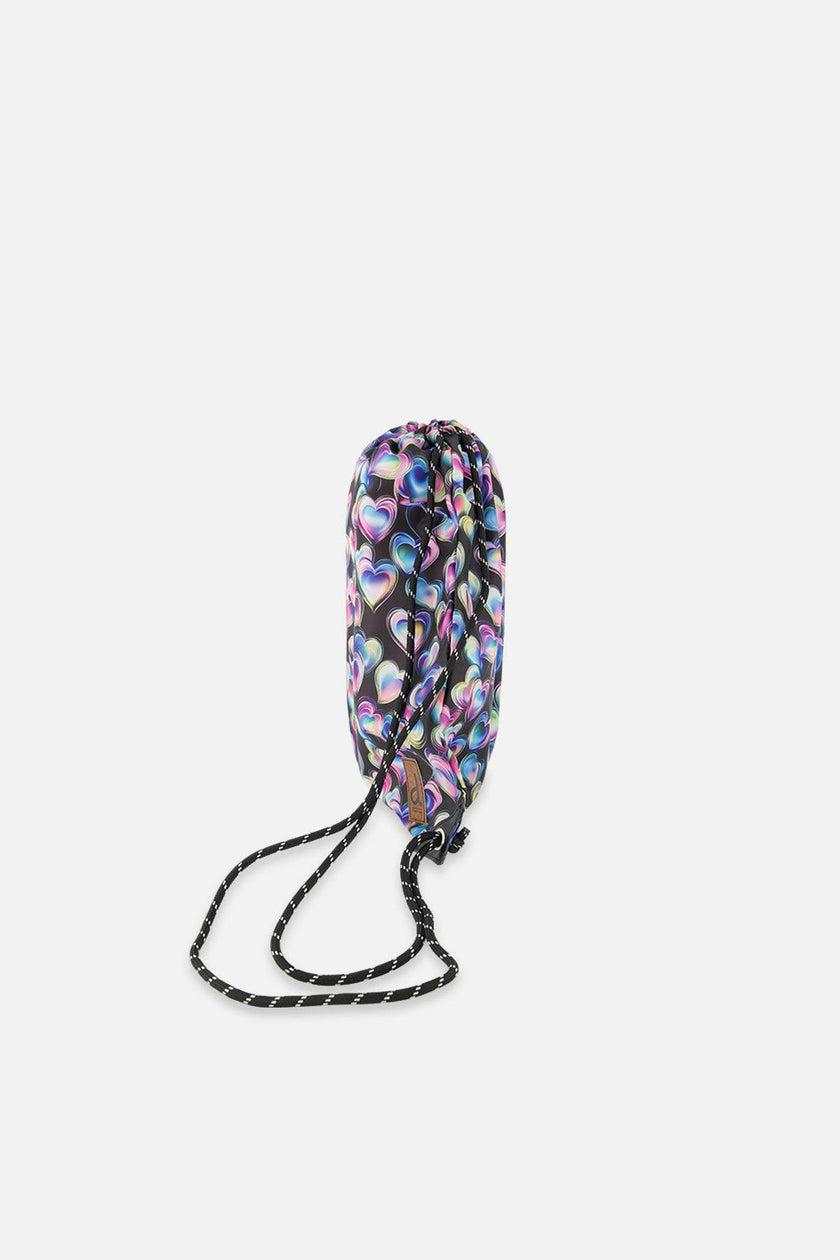 Little Girl Hearts Practical Charming Lightweight Drawstring Bag