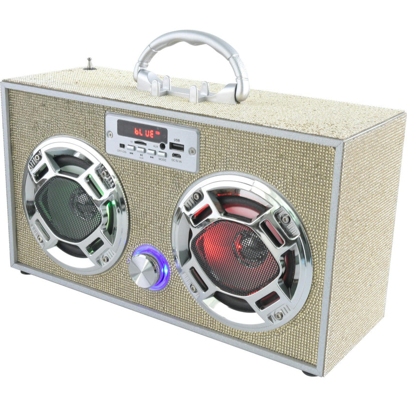 Bluetooth Fm Radio W LED Speakers