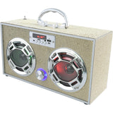 Bluetooth Fm Radio W LED Speakers