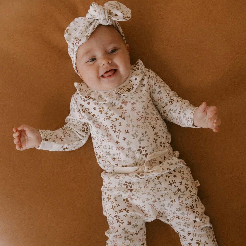 Organic Ruffle Onesie & Pants Set