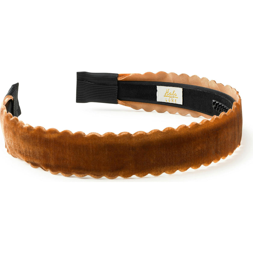 Opaline Velvet Scalloped Headband