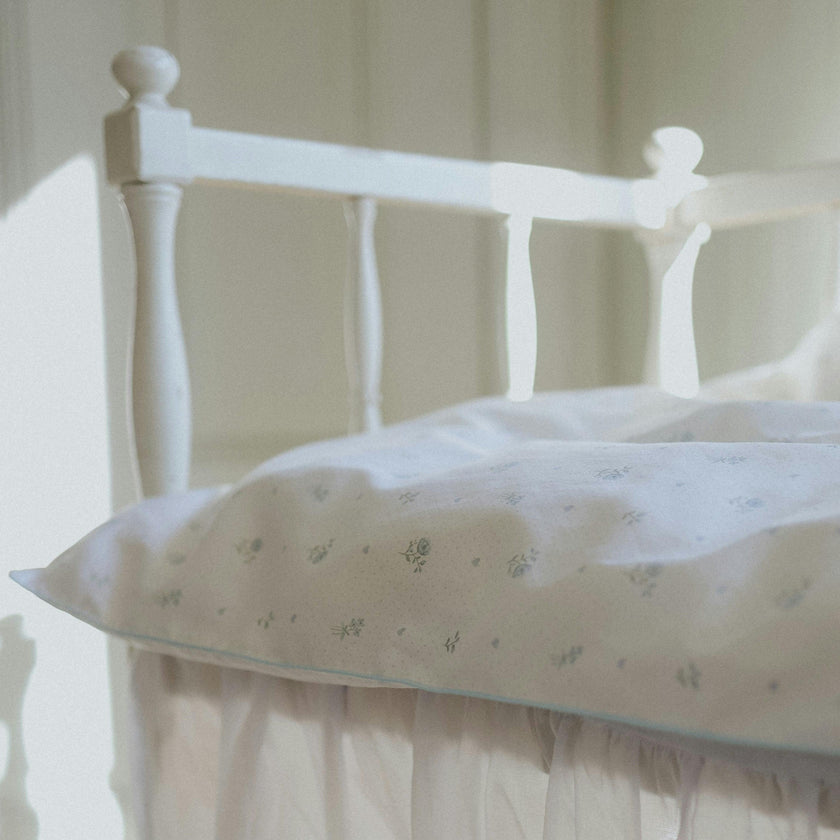Ditsy Floral Baby Duvet - Blue