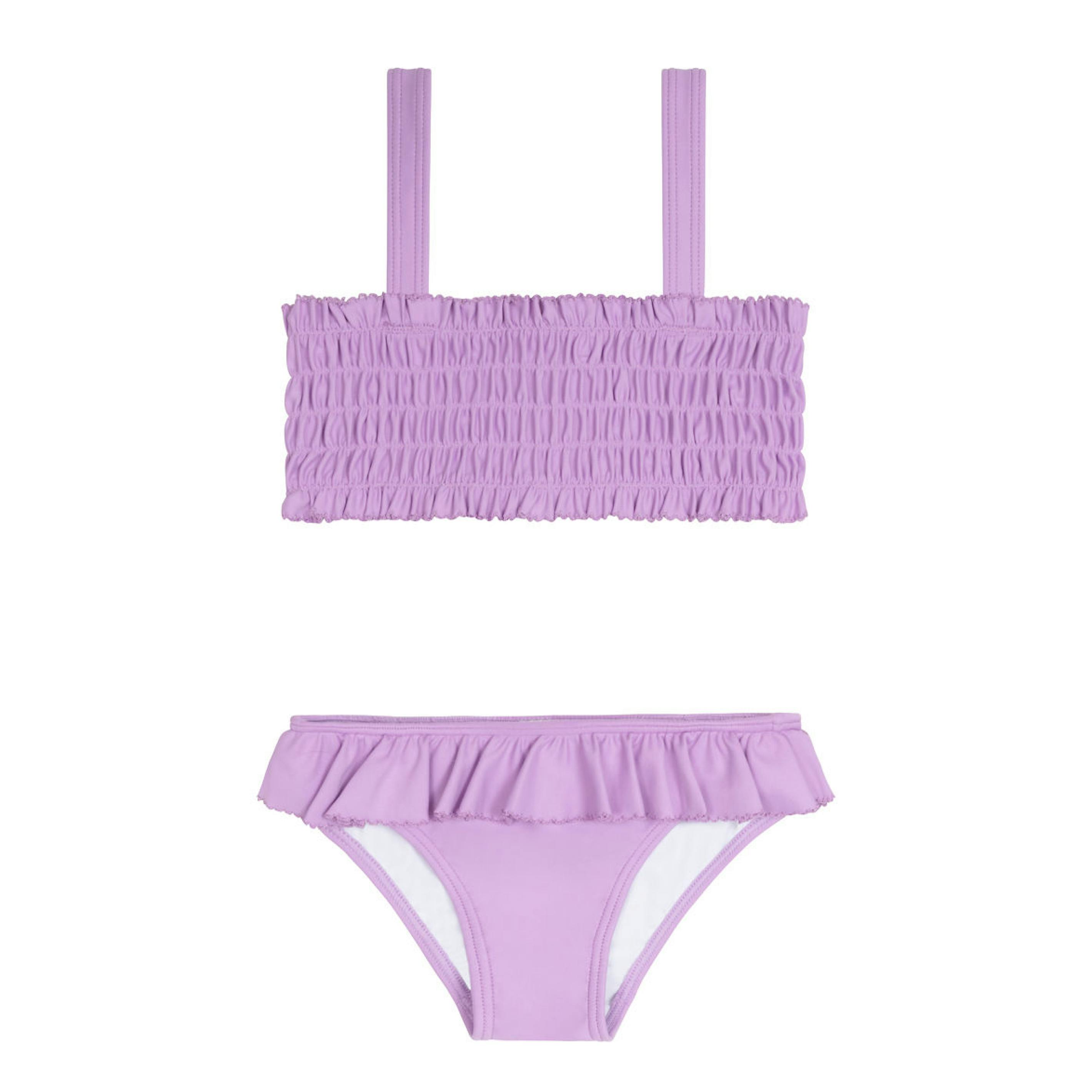 girls orchid smocked bikini