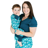 Beluga Whale Bamboo Convertible Footie Romper