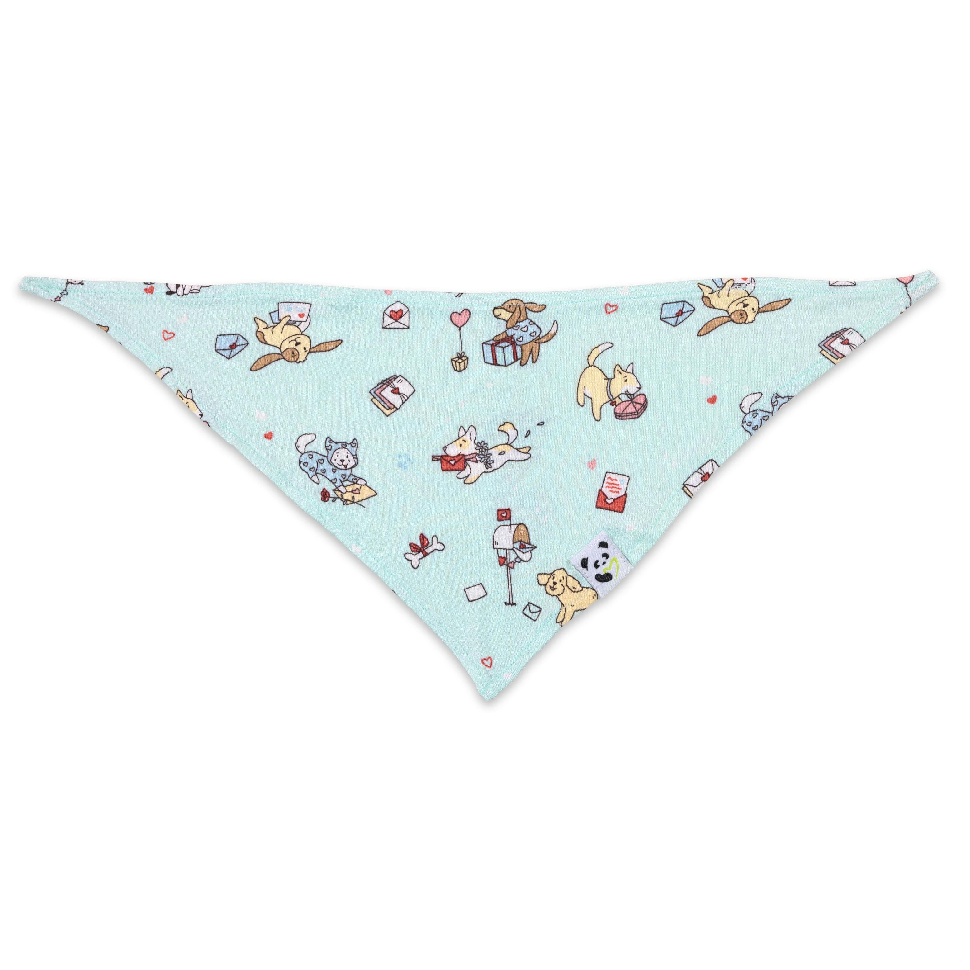 Valentines Pups Bamboo Pet Scarf