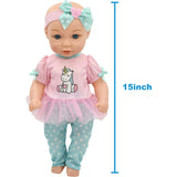 Little Darlings: 15" Hop On Baby Set -