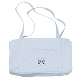 Quilted Luggage - Blue Bow