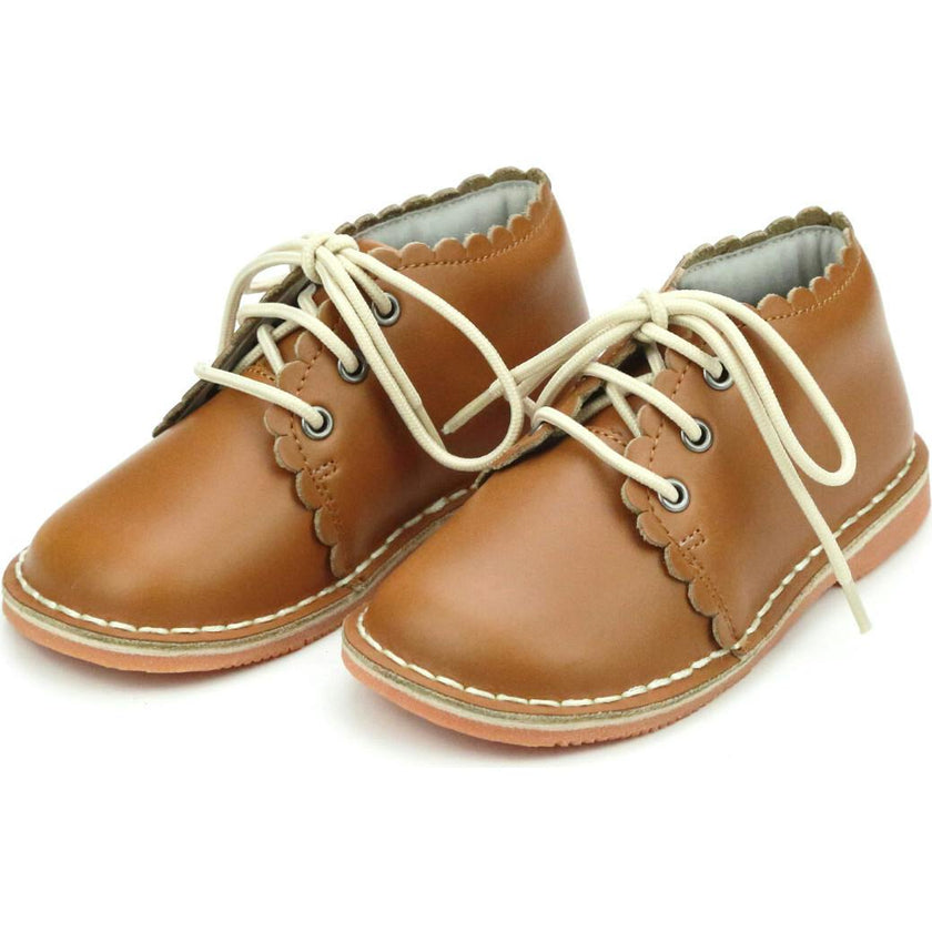 Georgie Scalloped Lace Up Boot