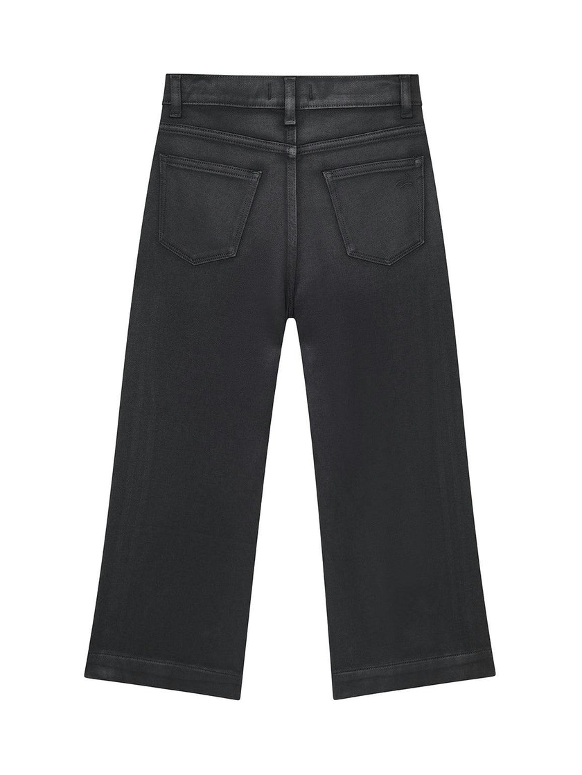Lily Wide Leg | Black Coated