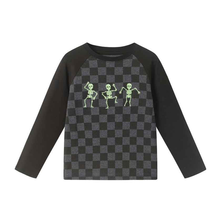 Boys Raglan Tee & Jogger Set | Dancing Skeletons