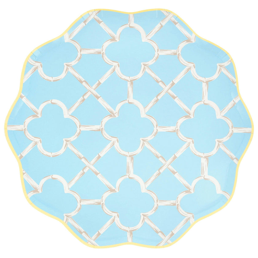Bamboo Pattern Dinner Plates