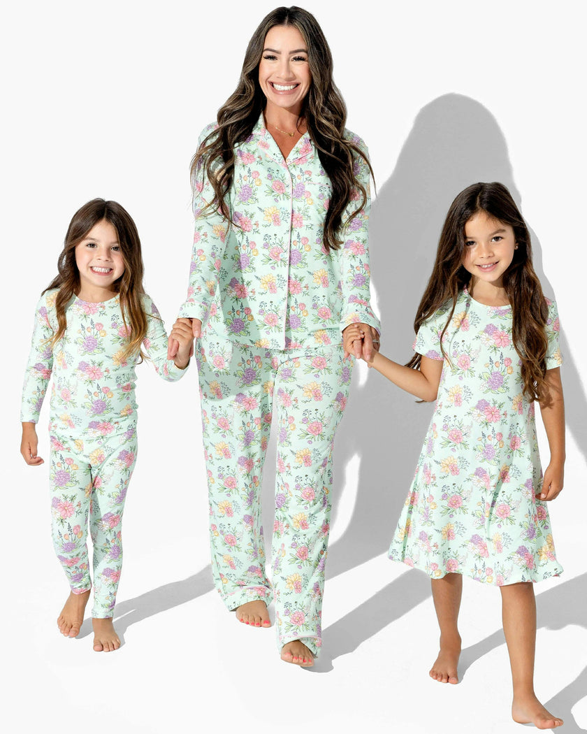 Petals & Posies Bamboo Girls' Short Sleeve Dress