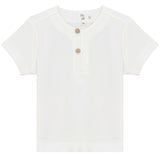 Checkered Button Front Short Sleeve Top