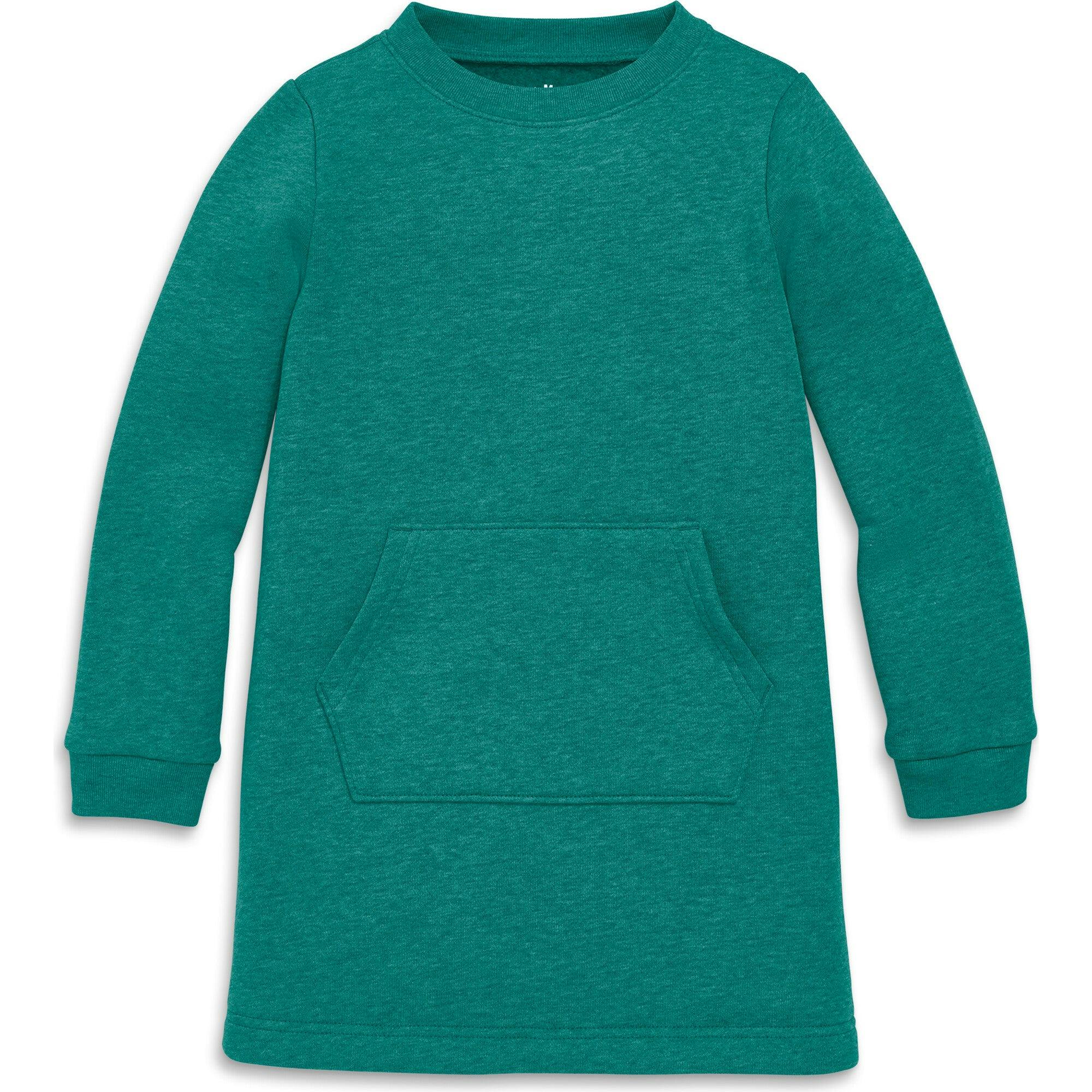 Kids cozy fleece sweatshirt dress