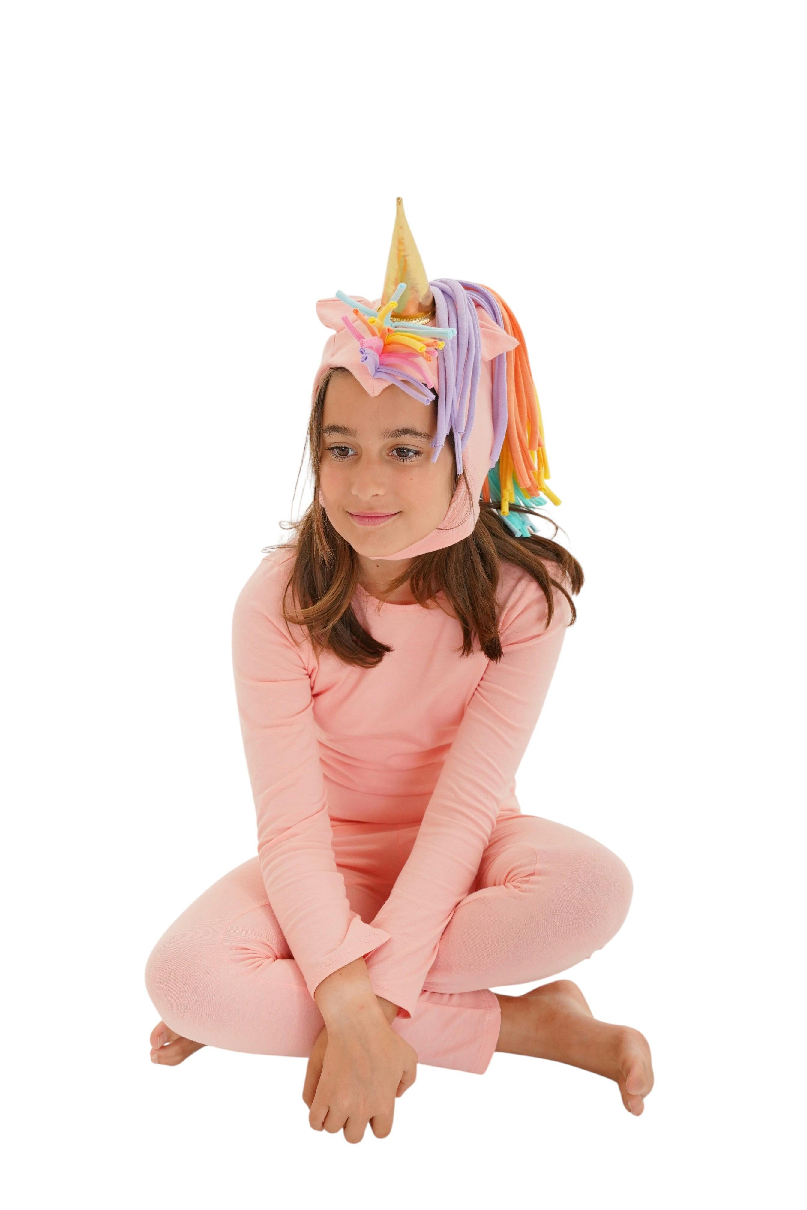 Sunrise Peach Unicorn Pajama Costume