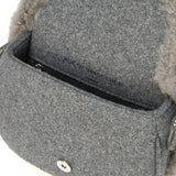Shae Wool Crossbody Buckled Bag