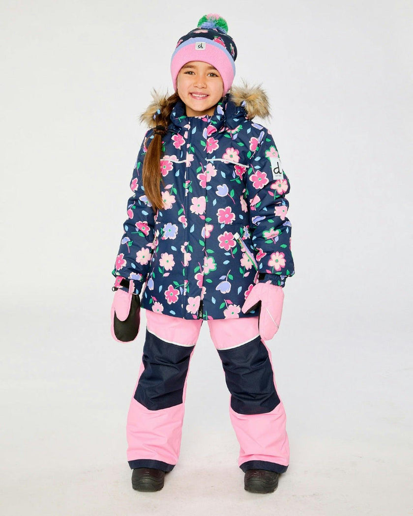 Two Piece Discover Snowsuit Blue Floral Print