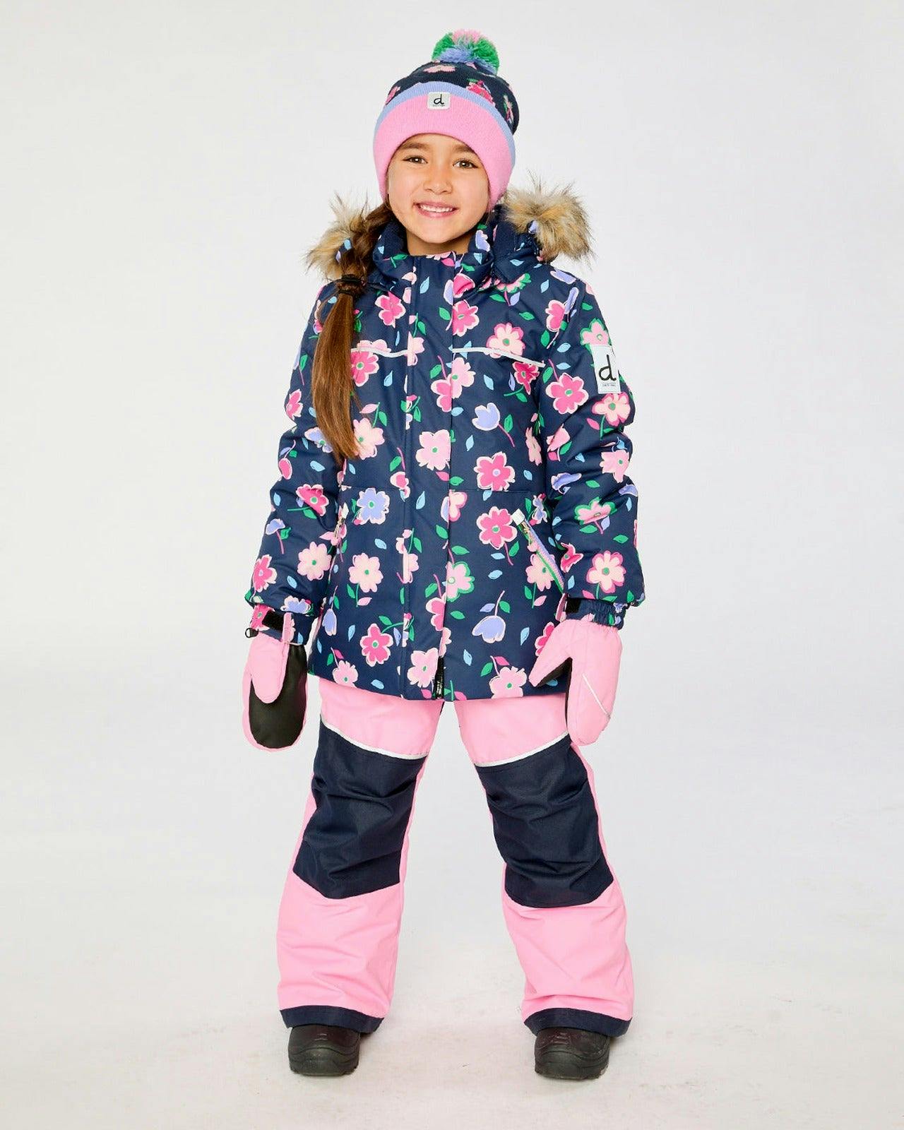 Two Piece Discover Snowsuit Blue Floral Print