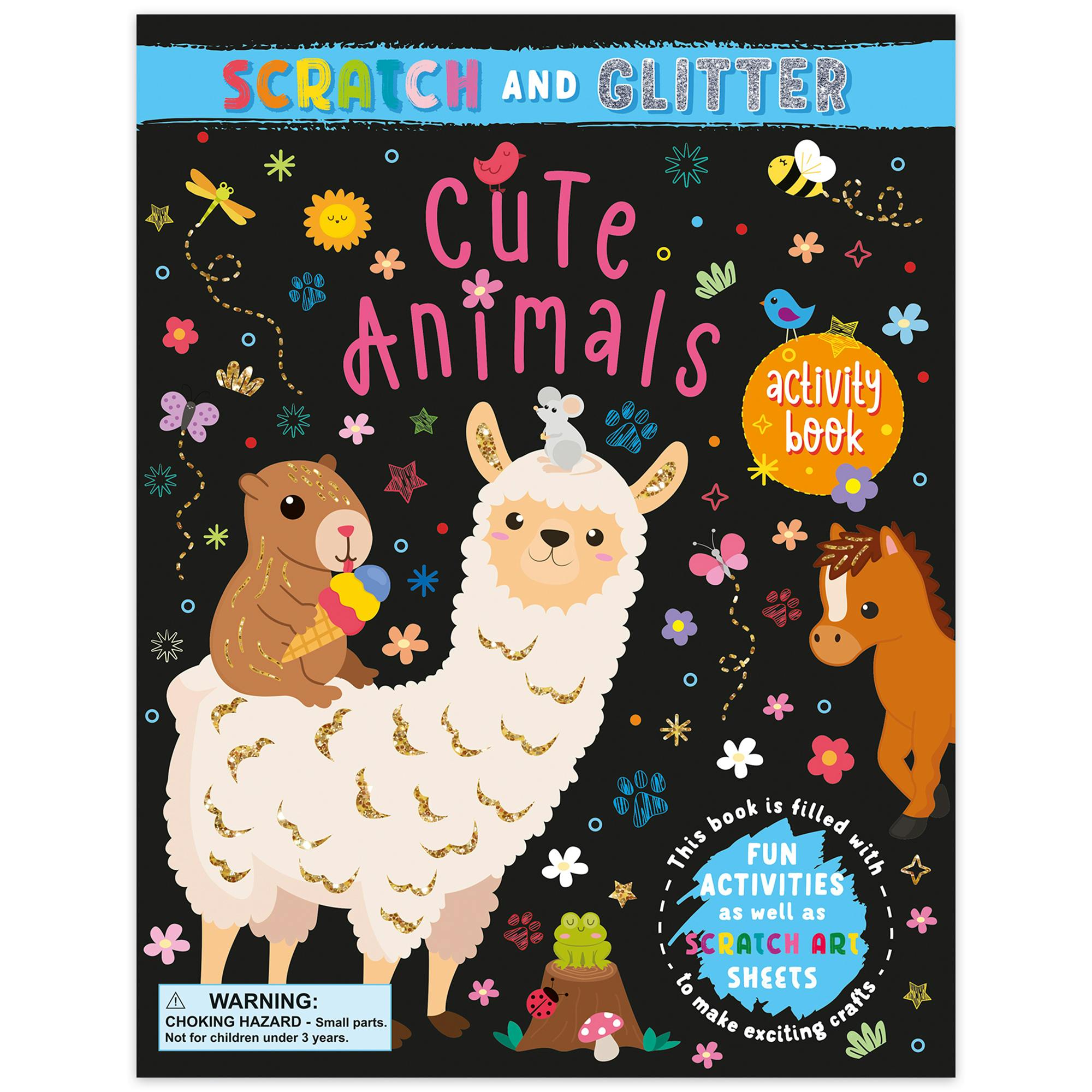 Scratch & Glitter Activity Book: Cute Animals