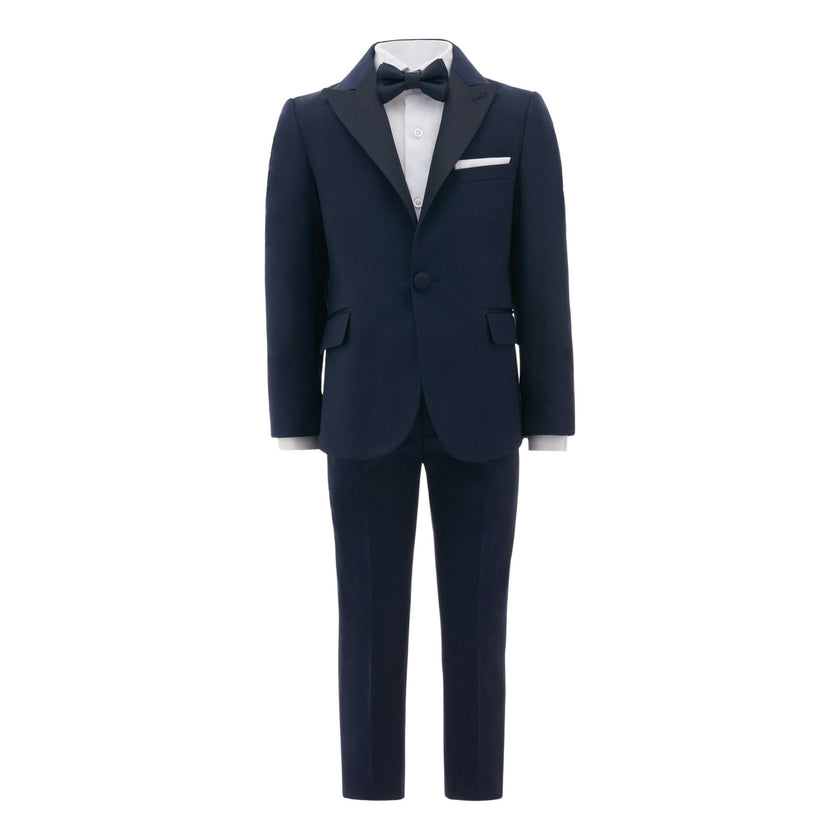 Navy Peak Lapel Suit