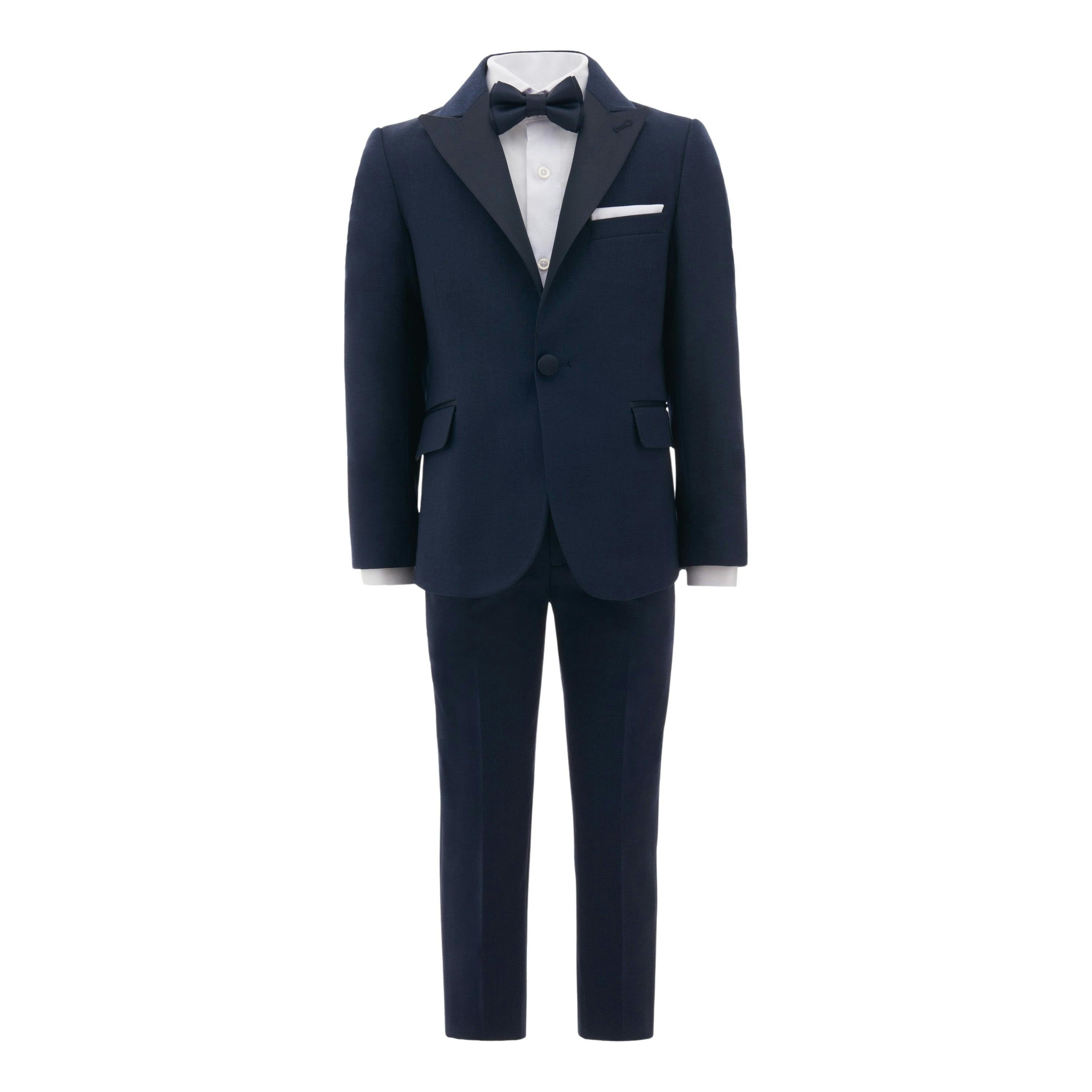 Navy Peak Lapel Suit