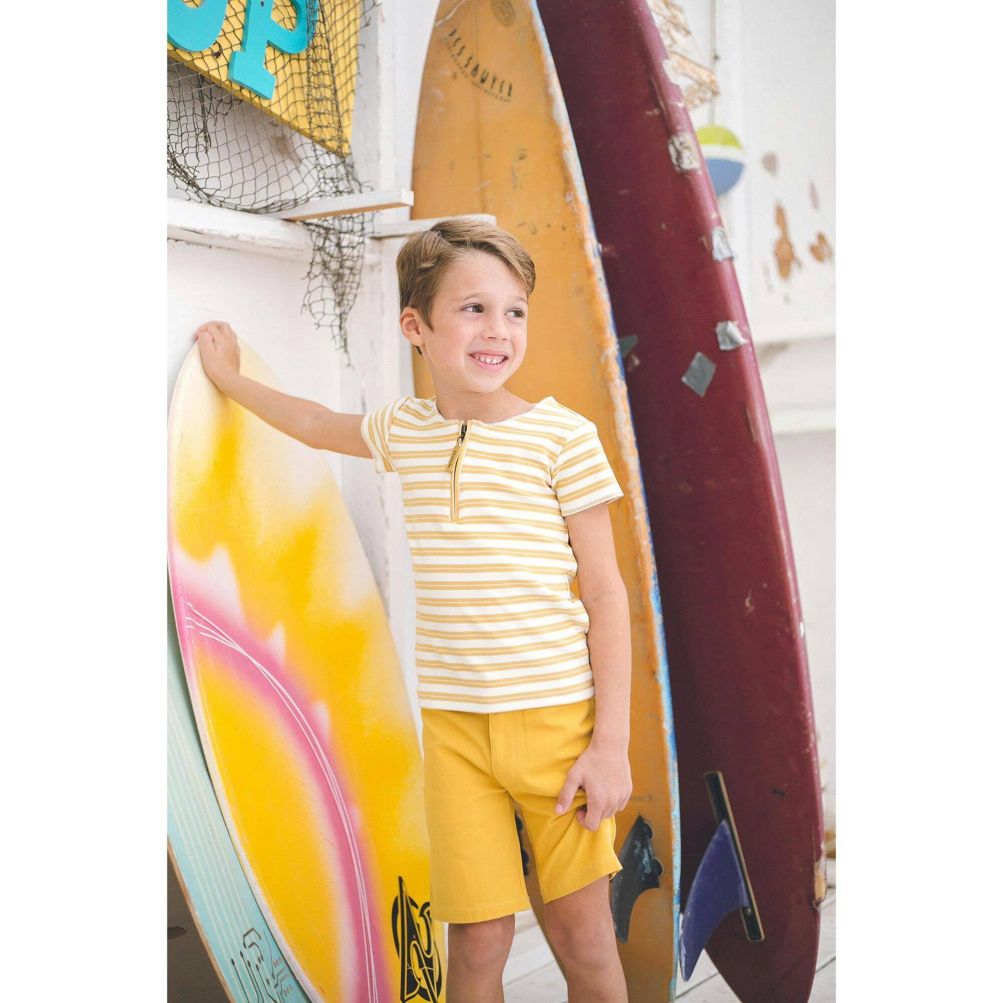 Horizontal Striped Boy Shorts