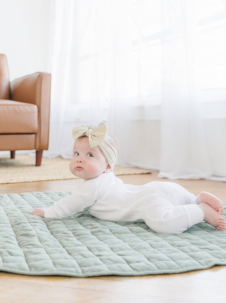 Linen Round Play Mat
