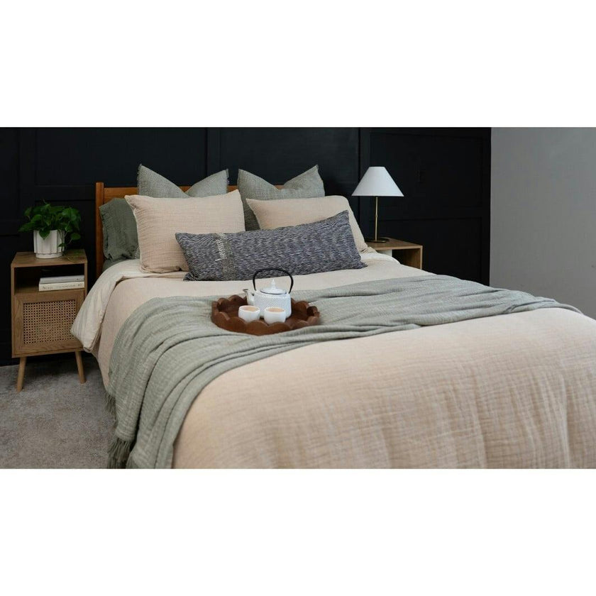 Sand Linen Duvet Cover, Beige
