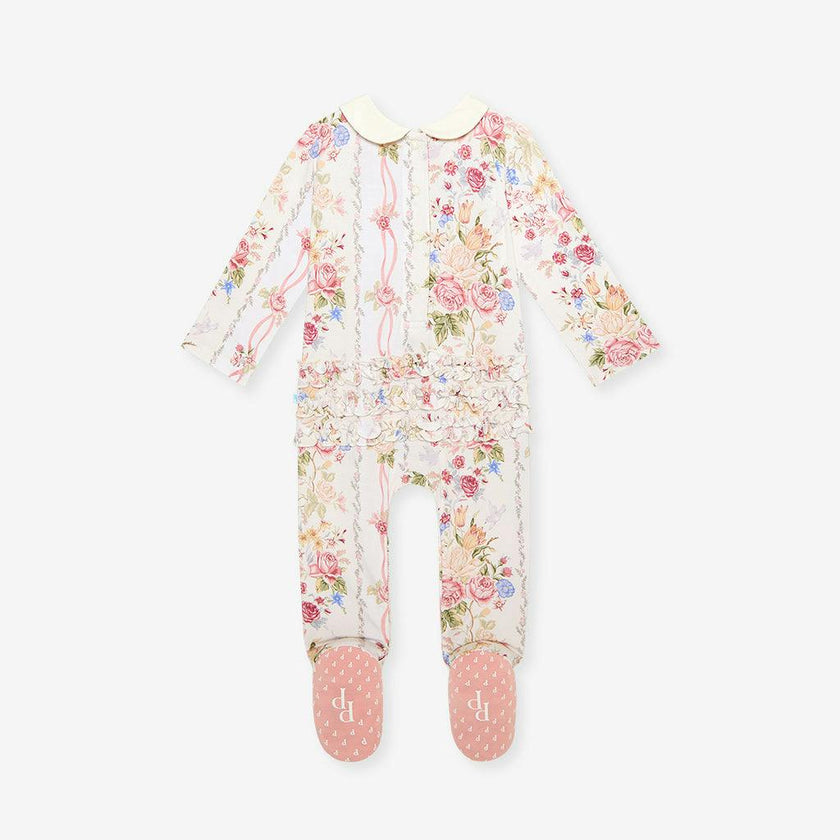 Janey Footie Smocked Ruffled One Piece