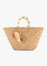 Women's St Tropez Straw Pom Pom Tote Bag