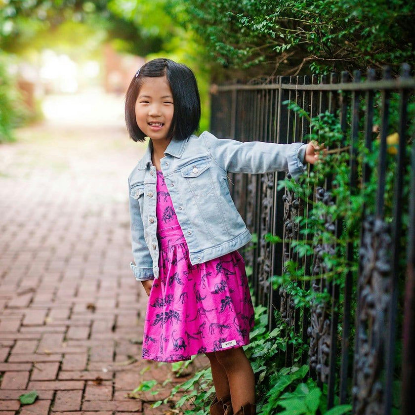 Baby Pinafore Dress in Dino