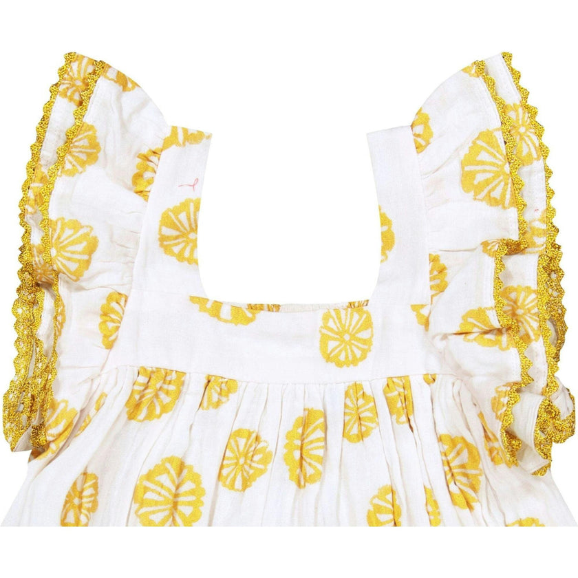 Serena Girl's Tassel Dress White Sand Dollar, White