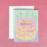 Sprinkle Cake Birthday Greeting Card