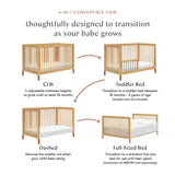 Babyletto Gelato 4-in-1 Convertible Crib with Toddler Bed Conversion Kit