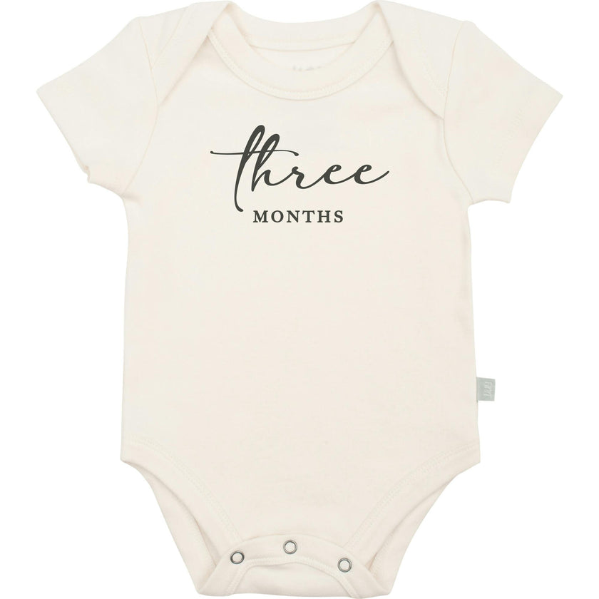 graphic bodysuit | three months milestone charcoal