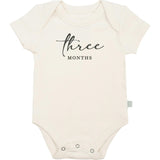 graphic bodysuit | three months milestone charcoal