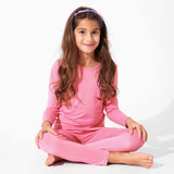 Bubblegum Pink Bamboo Kids Pajamas