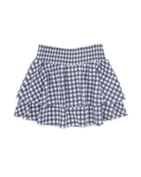 Alex Gingham Hacci Skirt - Crown Blue